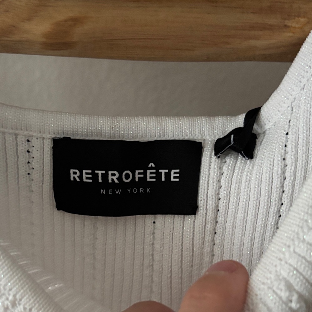 Retrofete Laney Ivory Button-Down Dress - Picture 4 of 7
